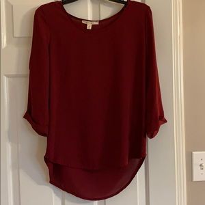 Mi Ami Burgundy Top